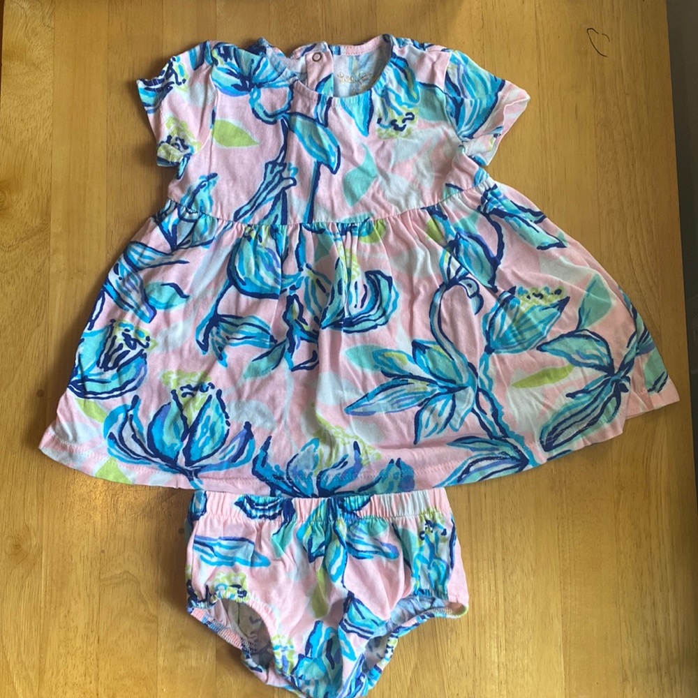 Lilly Pulitzer Baby dress and bloomers size 6-12 month